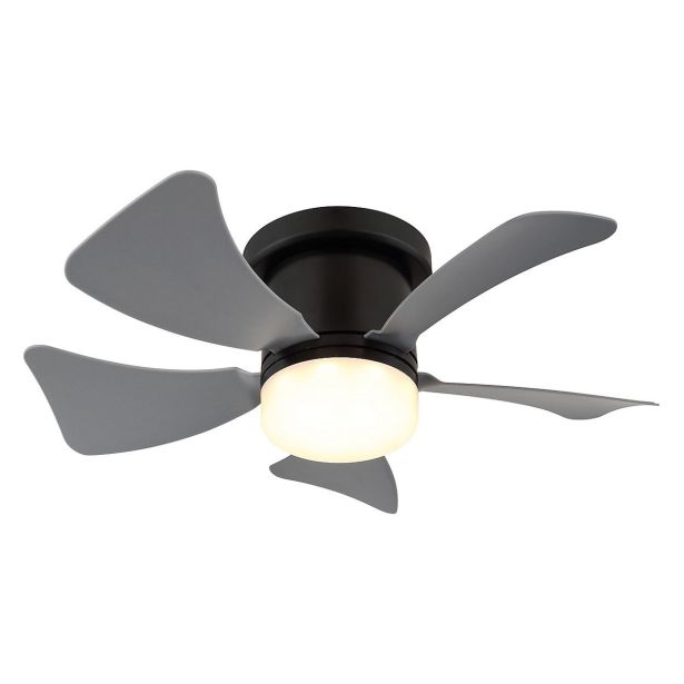 STROPNI VENTILATOR GLOBO KOVINSKI SIV MAT LED
