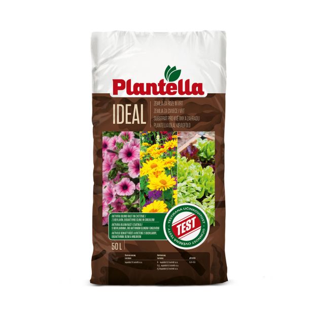 SUBSTRAT ZA OKR. RASTLINE PLANTELLA ZEMLJA UNIVERZALNA 50 L IDEAL