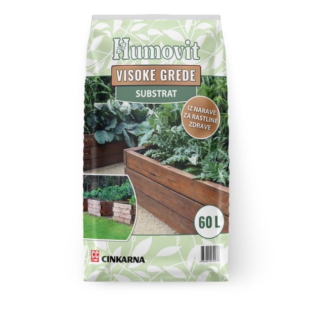 SUBSTRAT ZA PRIDELAVO HUMOVIT HUMOVIT ZA VISOKE GREDE 60L