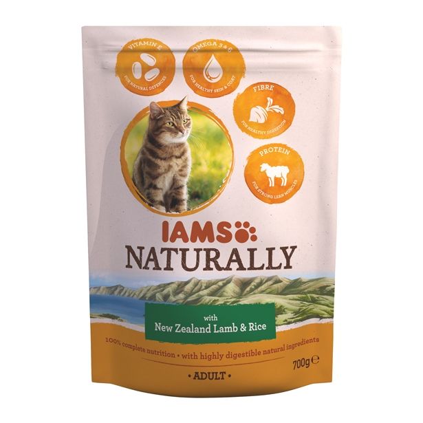 SUHA HRANA ZA MAČKA IAMS BRIKETI ZA MAČKE, 700G NOVOZELANDSKA JAGNJETINA