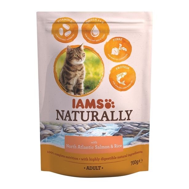 SUHA HRANA ZA MAČKA IAMS BRIKETI ZA MAČKE, 700G SEVERNI ATLANTSKI LOSOS