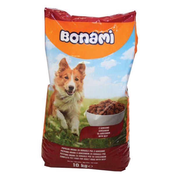 SUHA HRANA ZA PSA BONAMI BRIKETI PSI, GOVEDINA 10 KG