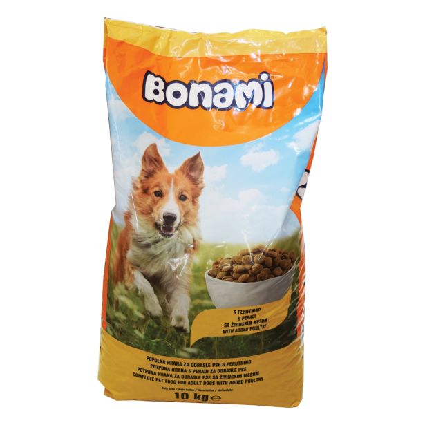 SUHA HRANA ZA PSA BONAMI BRIKETI PSI, PERUTNINA 10 KG
