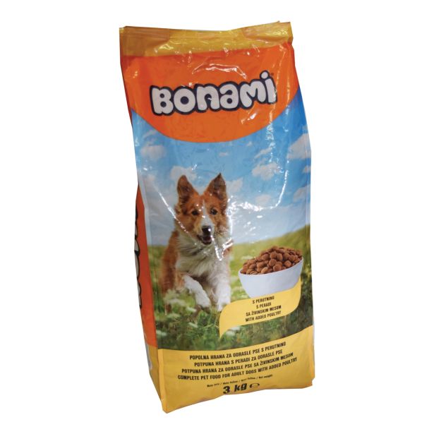 SUHA HRANA ZA PSA BONAMI BRIKETI PSI, PERUTNINA 3 KG