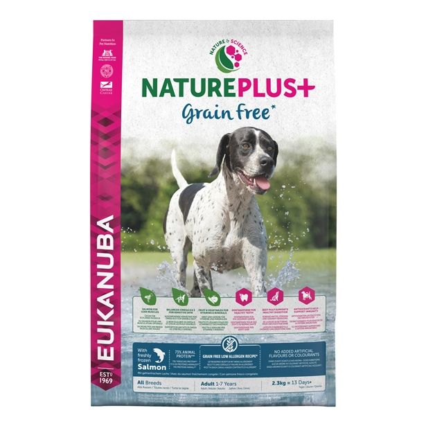 SUHA HRANA ZA PSA EUKANUBA BRIKETI GF ODRASLI PSI LOSOS 2.3 KG