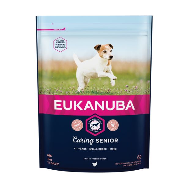 SUHA HRANA ZA PSA EUKANUBA BRIKETI MAJHNE PASME STAREJŠI PSI, 1KG