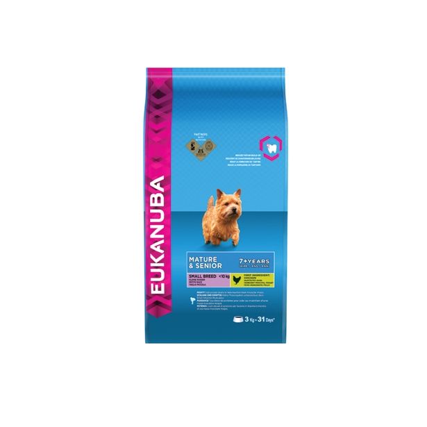 SUHA HRANA ZA PSA EUKANUBA BRIKETI MAJHNE PASME STAREJŠI PSI, 3KG