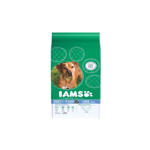 SUHA HRANA ZA PSA IAMS BRIKETI VELIKE PASME ODRASLI PSI, 3KG