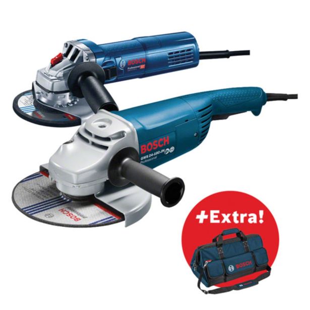 SUPER KOMPLET 2 KOTNIH BRUSILNIKOV (GWS 24-230 JH + GWS 9-125 S)