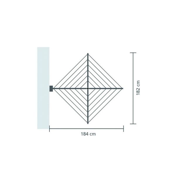 SUŠILO BRABANTIA STENSKO WALLFIX 24M