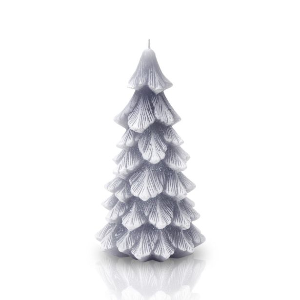 SVEČA BARTEK BOŽIČNO DREVO, SIVO 110 X 210 MM