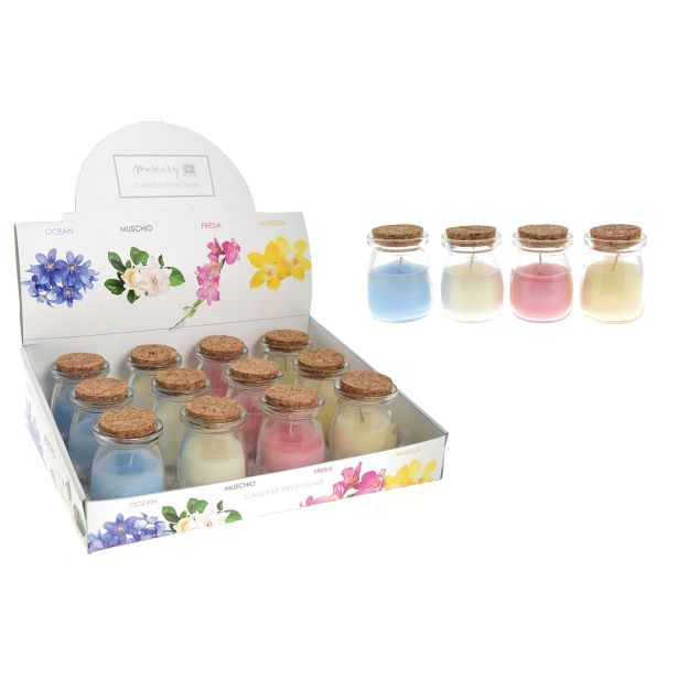 SVEČA V KOZARCU S POKROVOM IZ PLUTE