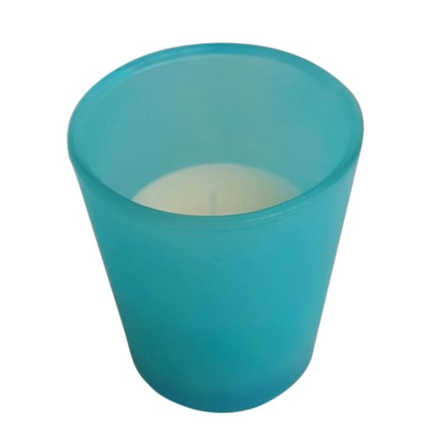 SVEČA V KOZARCU HENRIKSON MODRA