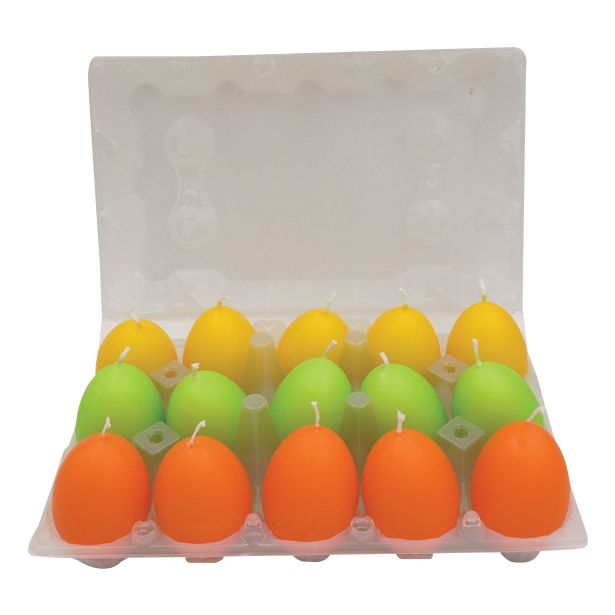 SVEČA MULLER 45X60 MM JAJČEK RAZLIČNE BARVE