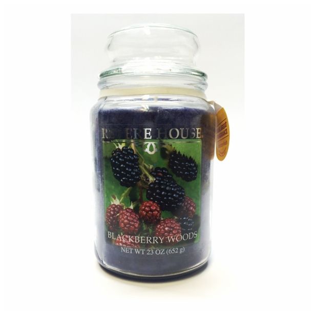 SVEČA MULLER DIŠEČA GOZDNA ROBIDA V KOZARCU S POKROVOM 652G