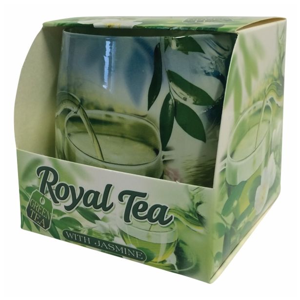 SVEČA MULLER DIŠEČA ROYAL TEA V KOZARČKU