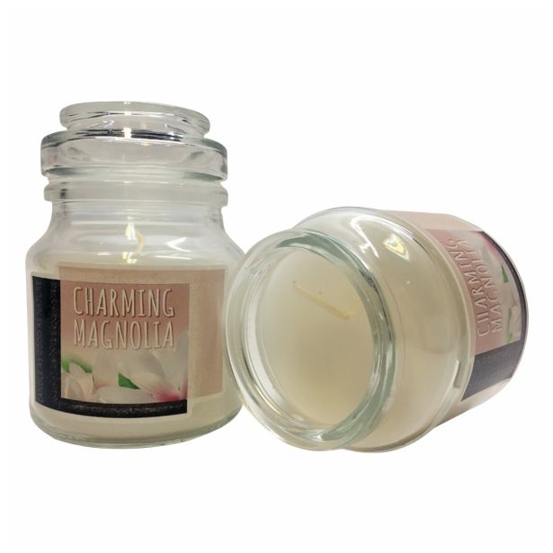 SVEČA MULLER DIŠEČA STEKLO S POKROVOM MAGNOLIJA