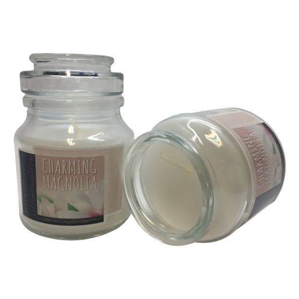 SVEČA MULLER DIŠEČA STEKLO S POKROVOM MAGNOLIJA