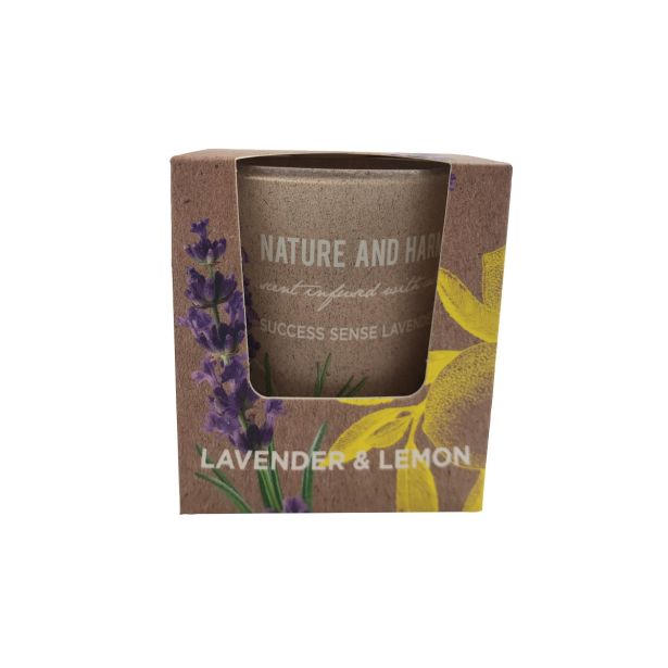 SVEČA MULLER DIŠEČA V KOZARCU 115 G LAVANDA