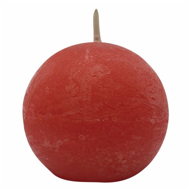 SVEČA MULLER OKROGLA RUSTIKA 80 MM ORANŽNA