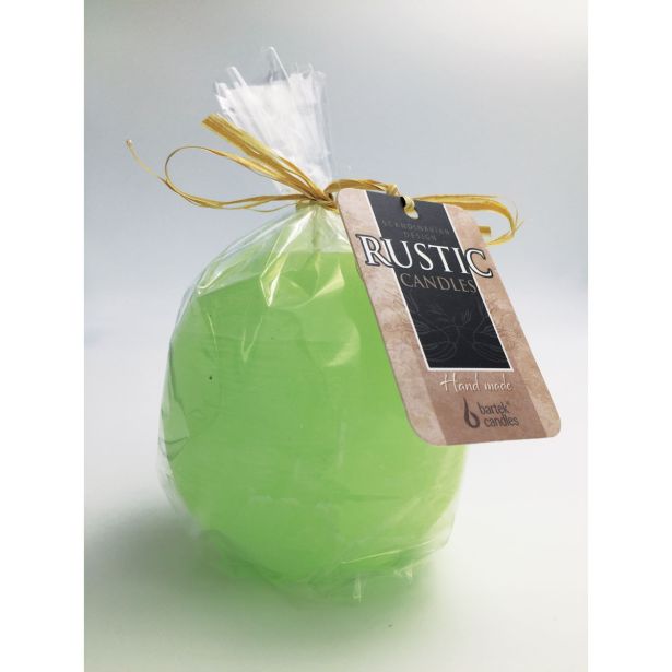 OKROGLA SVEČA MULLER 80 MM ZELENA RUSTIKA