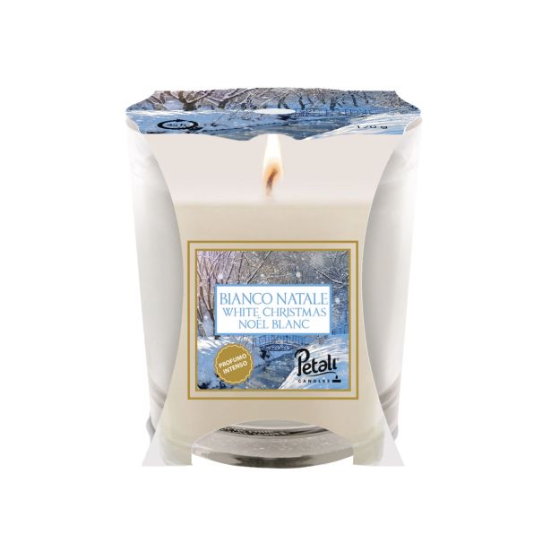 SVEČA V KOZARCU PETALI PET JAR BIANCO NATALE ALR040628