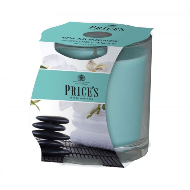 SVEČA V KOZARCU PRICES SPA MOMENTS