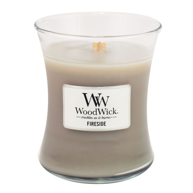 SVEČA V KOZARCU WOODWICK CLASSIC MEDIUM FIRESIDE