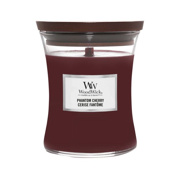 SVEČA V KOZARCU WOODWICK CLASSIC MEDIUM PHANTOM CHERRY