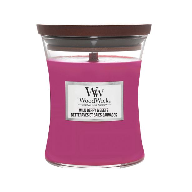 SVEČA V KOZARCU WOODWICK CLASSIC MEDIUM WILD BERRY & BEETS