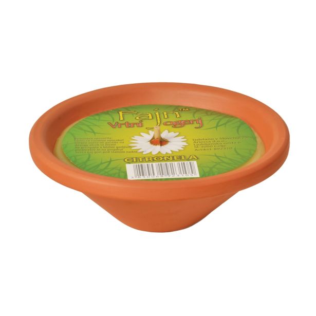 SVEČA, CITRONELLA VRTNI OGENJ CITRONELA V KERAMIKI FI 24 CM