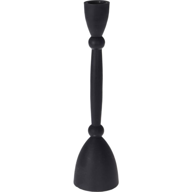 SVEČNIK EH ZA KONUS SVEČO, ČRN VIŠINE 23 CM
