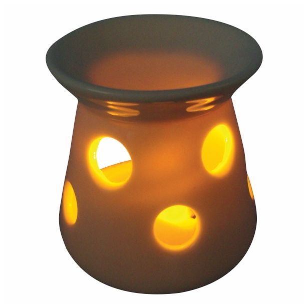 SVEČNIK GLOSSTYLE IZPARILNIK 6 CM PORCELAN