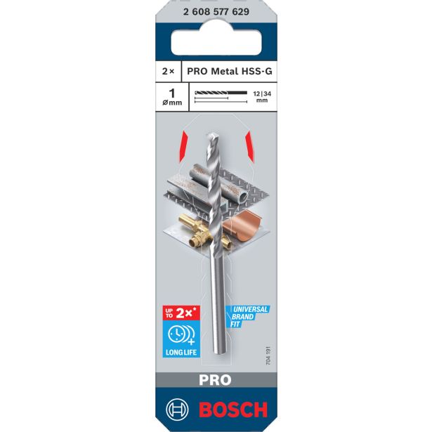 SVEDER HSS BRUŠEN DIN 338 BOSCH 1 X 12 X 34 MM