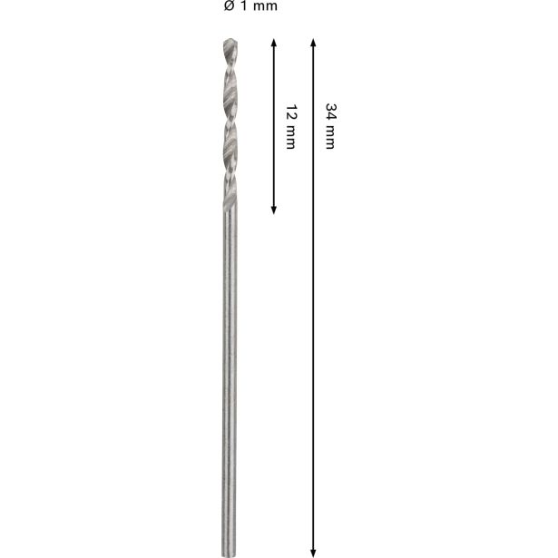 SVEDER HSS BRUŠEN DIN 338 BOSCH 1 X 12 X 34 MM