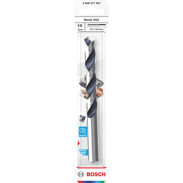 SVEDER HSS BRUŠEN DIN 338 BOSCH 10 X 87 X 133 MM