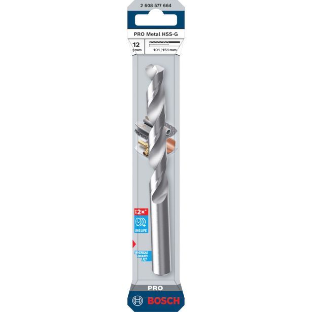 SVEDER HSS BRUŠEN DIN 338 BOSCH 12 X 101 X 151 MM