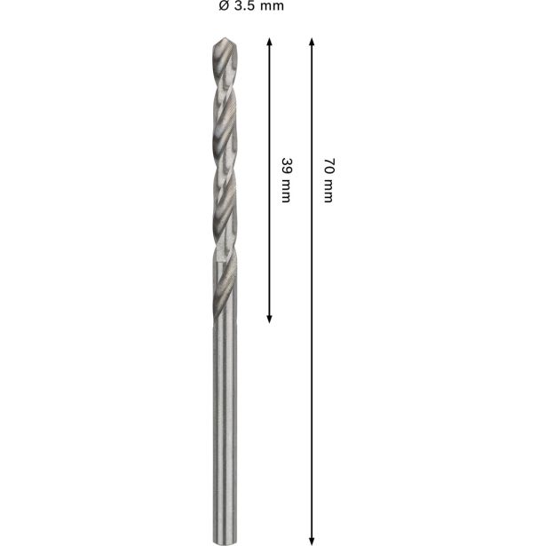 SVEDER HSS BRUŠEN DIN 338 BOSCH 3.5 X 39 X 70 MM