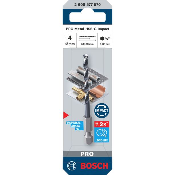 SVEDER HSS BRUŠEN DIN 338 BOSCH 4 X 43 X 83 MM