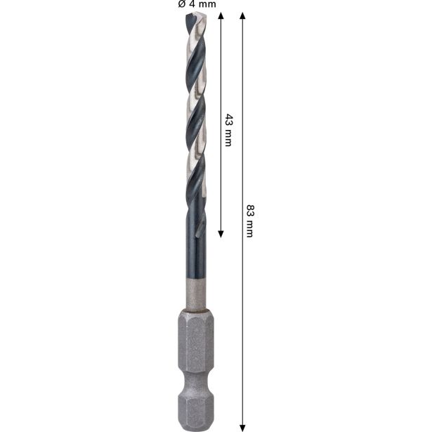 SVEDER HSS BRUŠEN DIN 338 BOSCH 4 X 43 X 83 MM