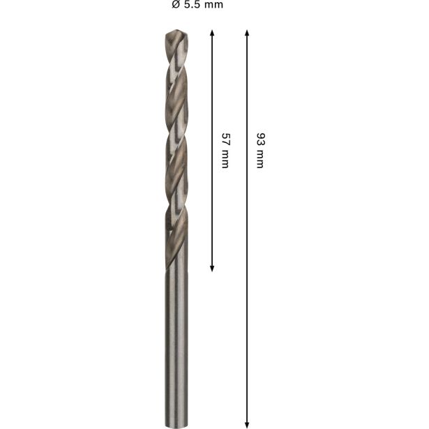 SVEDER HSS BRUŠEN DIN 338 BOSCH 5.5 X 57 X 93 MM