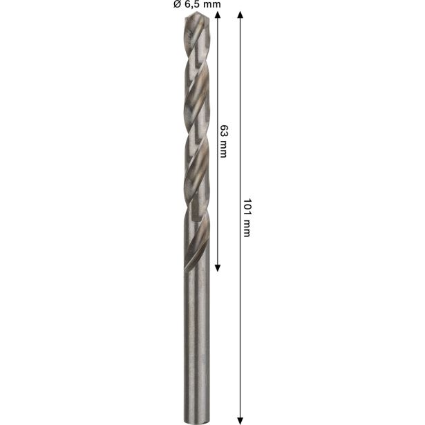 SVEDER HSS BRUŠEN DIN 338 BOSCH 6.5 X 63 X 101 MM