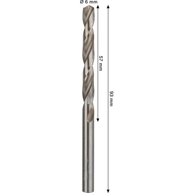 SVEDER HSS BRUŠEN DIN 338 BOSCH 6 X 57 X 93 MM