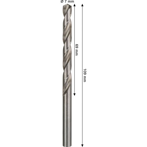 SVEDER HSS BRUŠEN DIN 338 BOSCH 7 X 69 X 109 MM