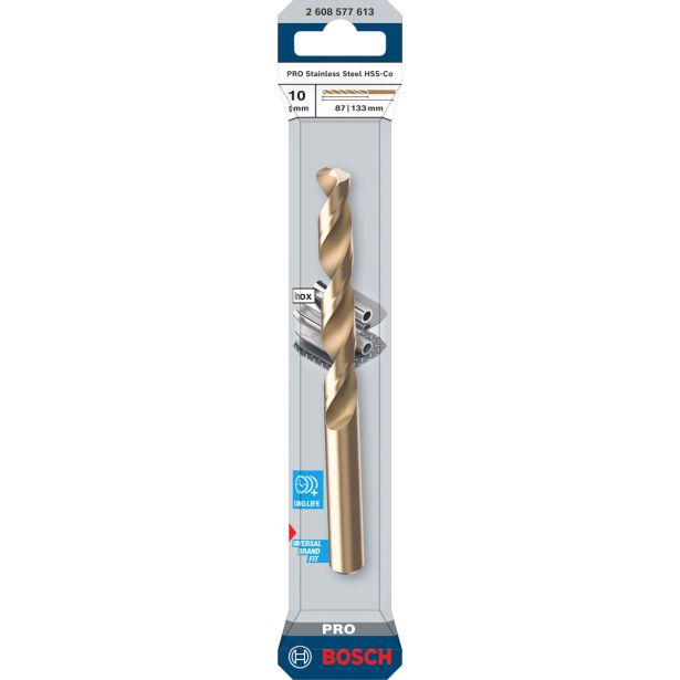 SVEDER HSS/E DIN 338 BOSCH 10 X 87 X 133 MM