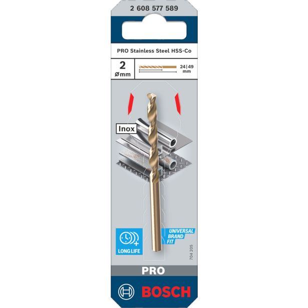 SVEDER HSS/E DIN 338 BOSCH 2 X 24 X 49 MM