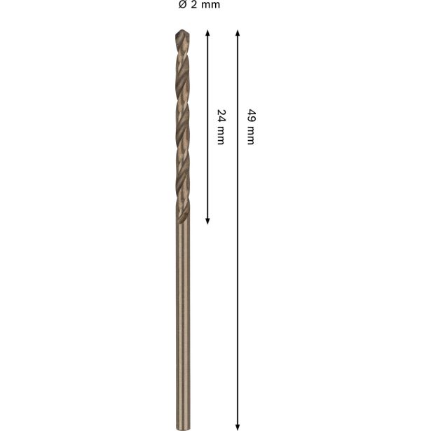 SVEDER HSS/E DIN 338 BOSCH 2 X 24 X 49 MM