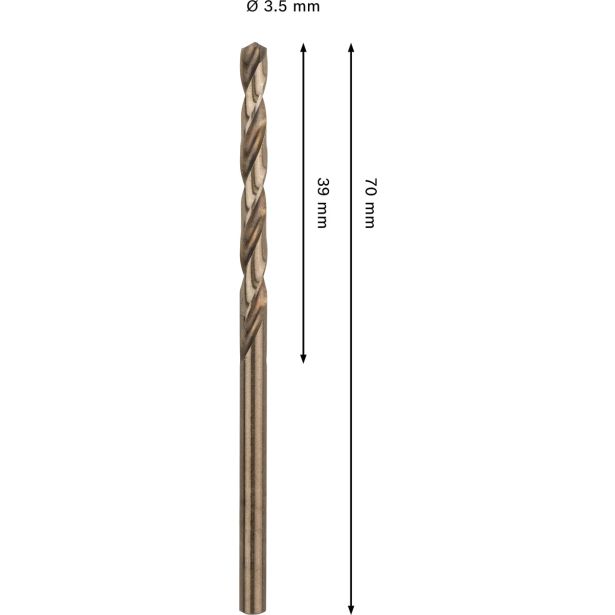 SVEDER HSS/E DIN 338 BOSCH 3.5 X 39 X 70 MM