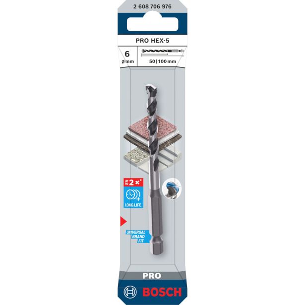 SVEDER ZA KAMEN DIN 8039 BOSCH 6X50X100 MM