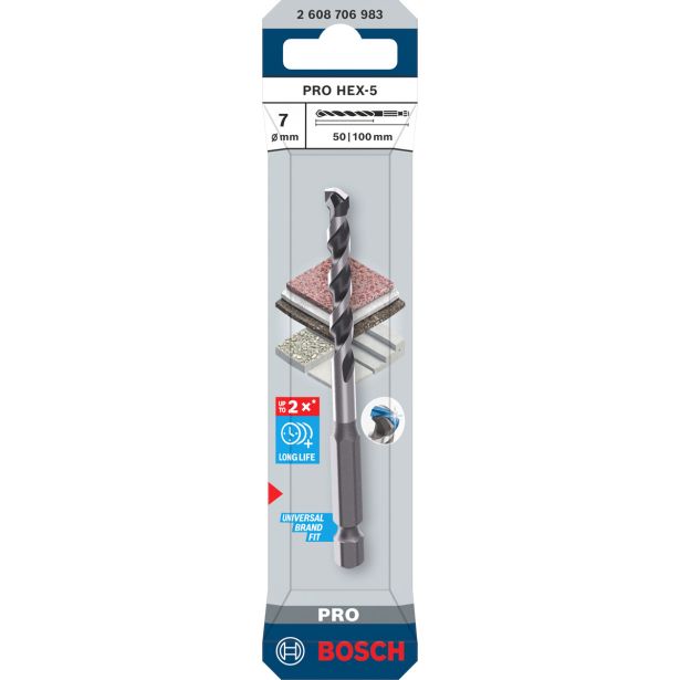 SVEDER ZA KAMEN DIN 8039 BOSCH 7X50X100 MM